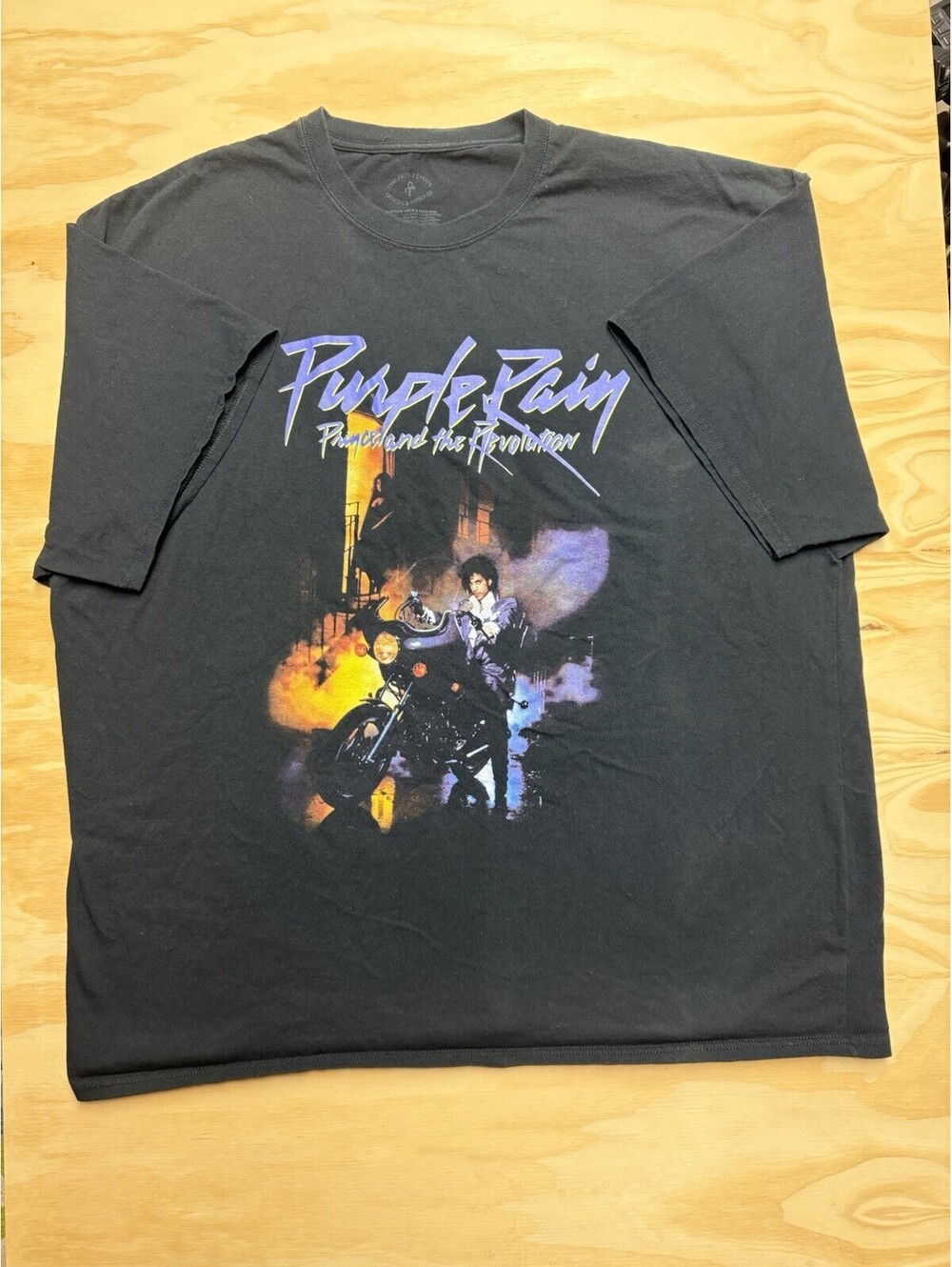 Prince Purple Rain Prince and the Revolution Graphic T-Shirt Black Size 3XL